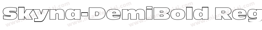 Skyna-DemiBold Regu字体转换